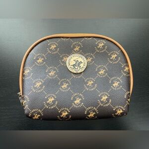 Beverly Hills Polo Club Dark Brown Logo Pouch